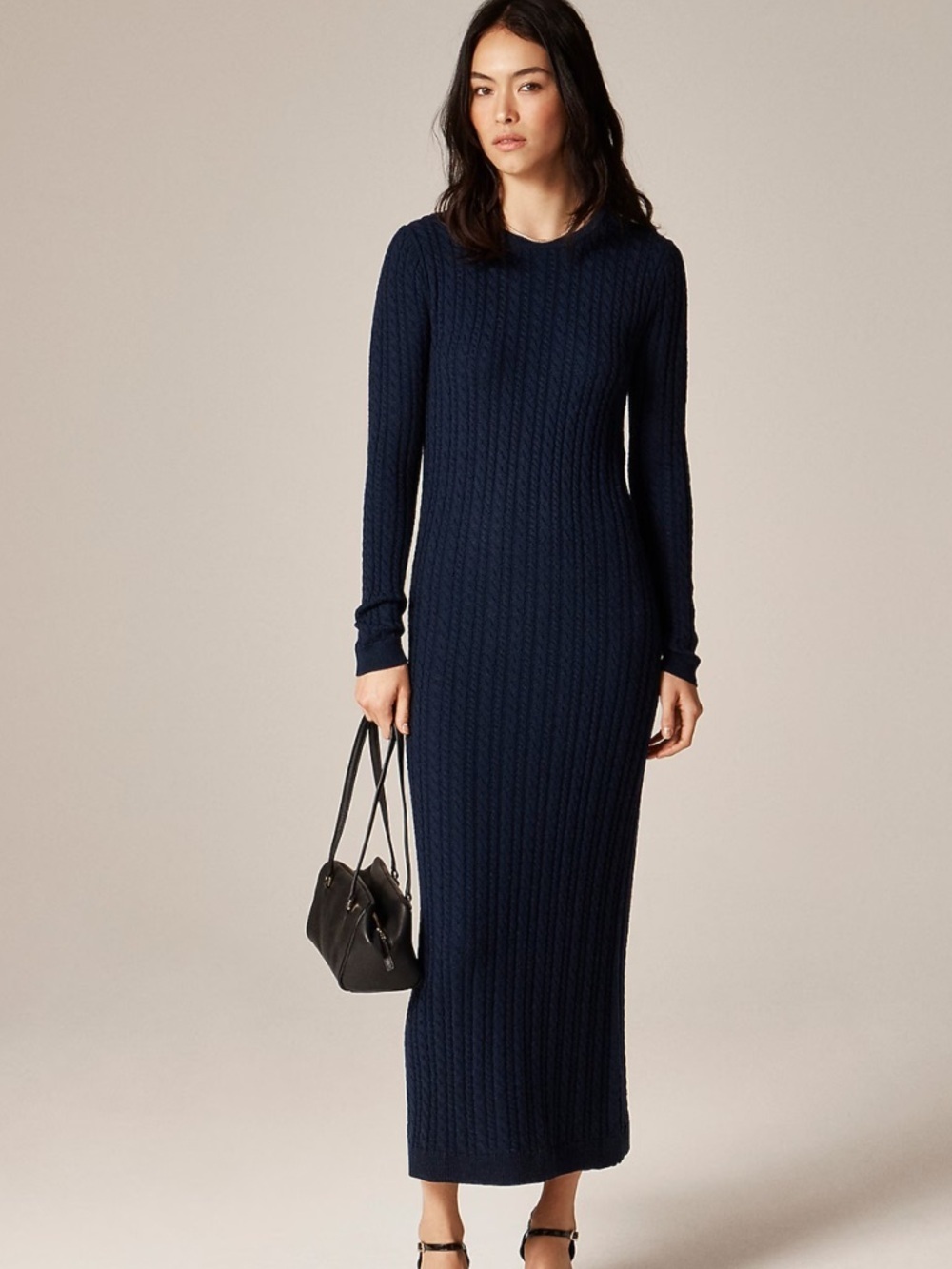 J crew Cable-knit sweater-dress in merino wool
